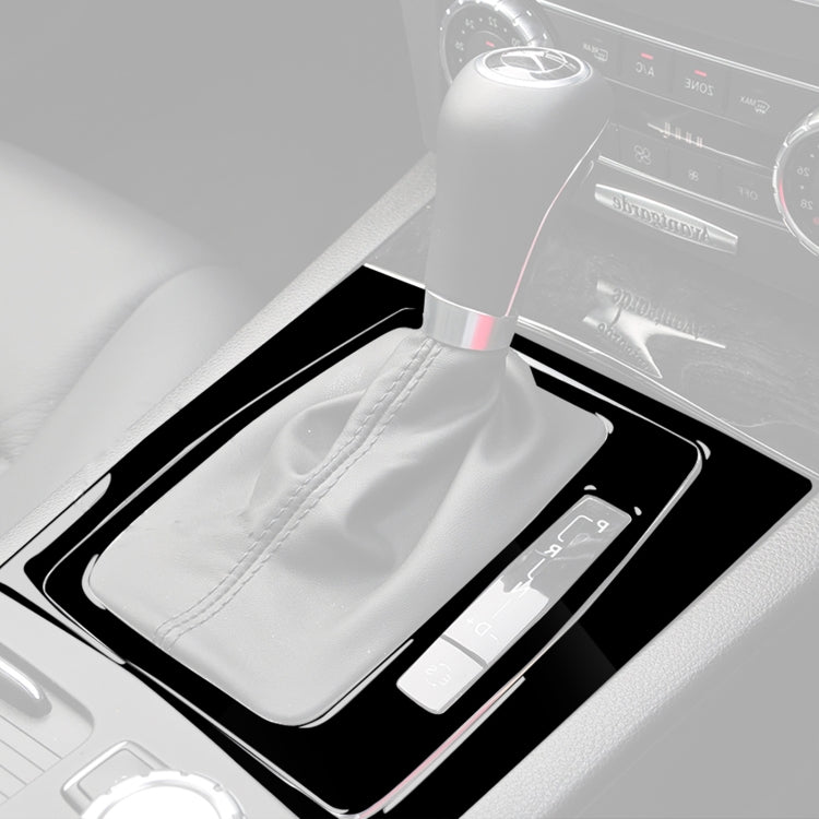 For Mercedes-Benz W204 C-class 2007-2013 Car Right Drive Gear Panel Decorative Sticker Set (Black) - Car Interior Mouldings by buy2fix | Online Shopping UK | buy2fix