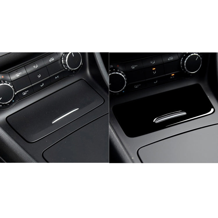 Car Central Cigarette Lighter Cover Decorative Sticker For Mercedes-Benz A-class 2013-2018 / CLA 2013-2017 / GLA 2015-2018, Left and Right Drive Universal(Black) by buy2fix