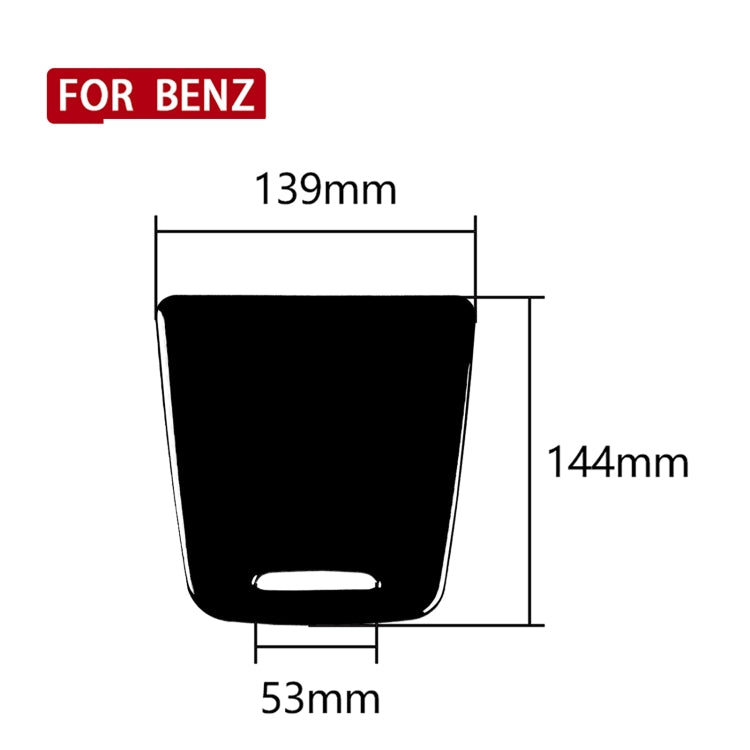Car Central Storage Box Cover Decorative Sticker For Mercedes-Benz A-class 2013-2018 / CLA 2013-2017 / GLA 2015-2018, Left and Right Drive Universal(Black) - Car Interior Mouldings by buy2fix | Online Shopping UK | buy2fix