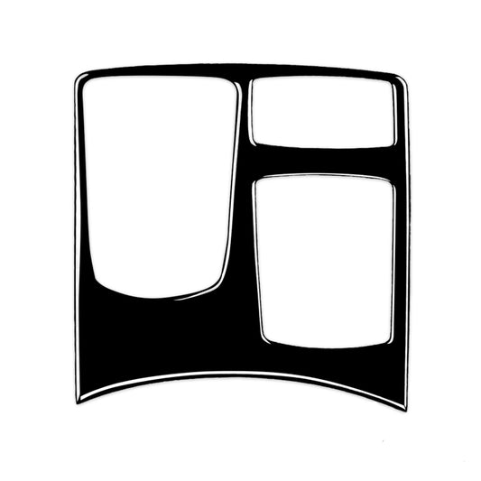 Car Left Drive Central Armrest Box Multimedia Panel Decorative Sticker For Mercedes-Benz GLE 2015-2018/GLS 2016-2018/M-class 2012-2015(Black) by buy2fix