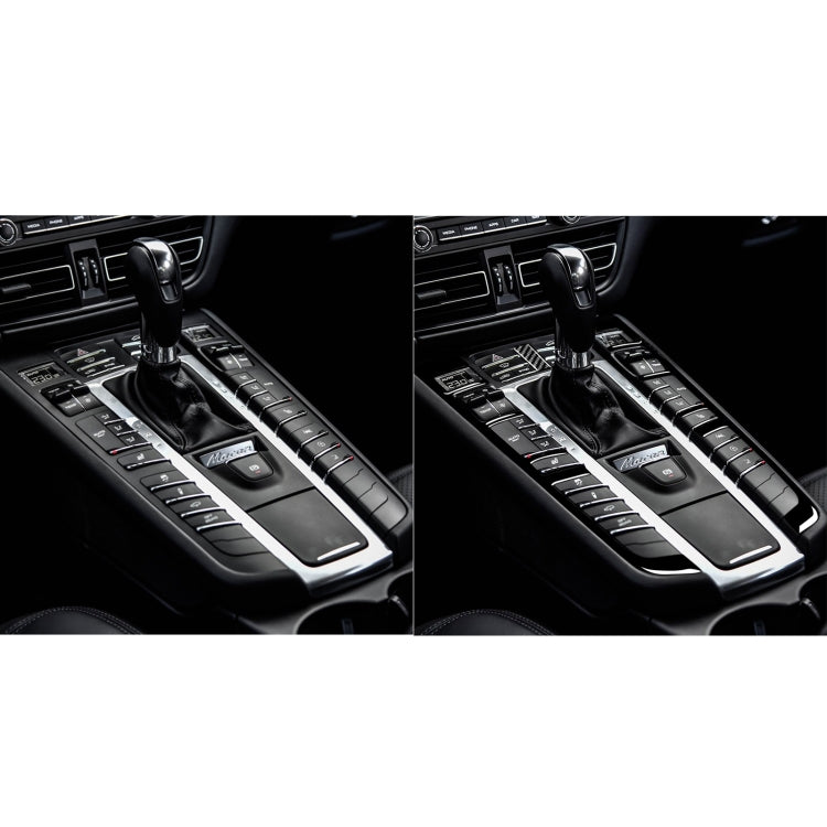 Car Function Button Frame Decorative Sticker For Porsche Panamera 2010-2016, Left and Right Drive Universal(Black) by buy2fix