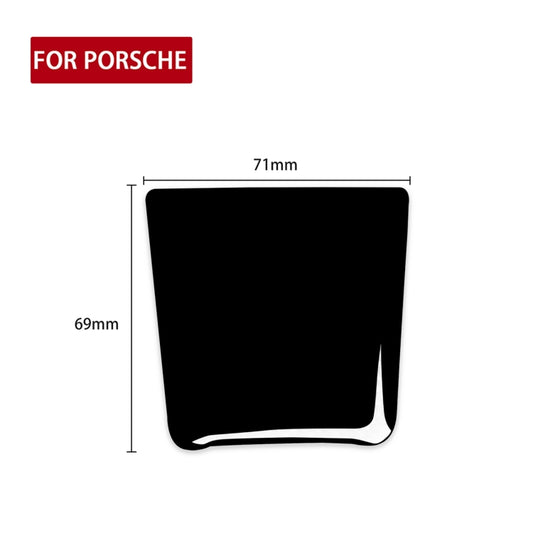 For Porsche Macan 2014-2021 Car Battery Cover Decorative Sticker, Left and Right Drive Universal (Black) by buy2fix