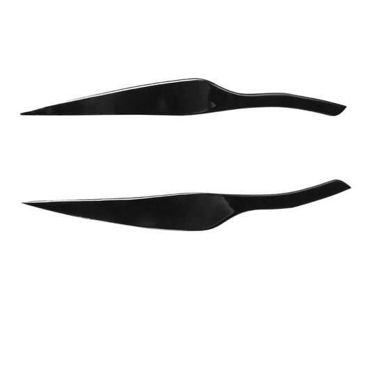 Pair Car Lamp Eyebrow Soft Decorative Sticker for BMW 3 Series E90 2005-2012(Black) by buy2fix