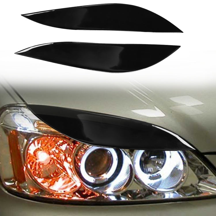 Pair Car Lamp Eyebrow Soft Decorative Sticker for Honda Civic 2001-2003 (Black) - Lamp Decoration by buy2fix | Online Shopping UK | buy2fix