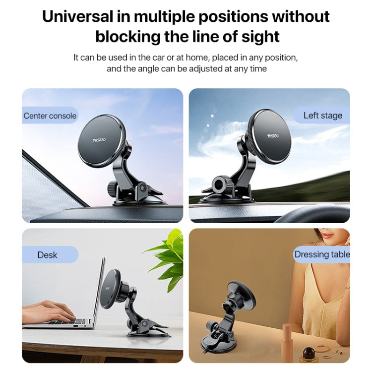 Yesido C177 Mini Suction Cup Type Magsafe Magnetic Car Holder - Universal Car Holders by Yesido | Online Shopping UK | buy2fix