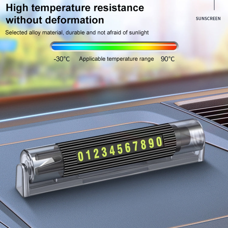 Car Multi-functional Emergency Safety Hammer Temporary Parking Dual Number Plate (Grey) - Emergency Hammer by buy2fix | Online Shopping UK | buy2fix