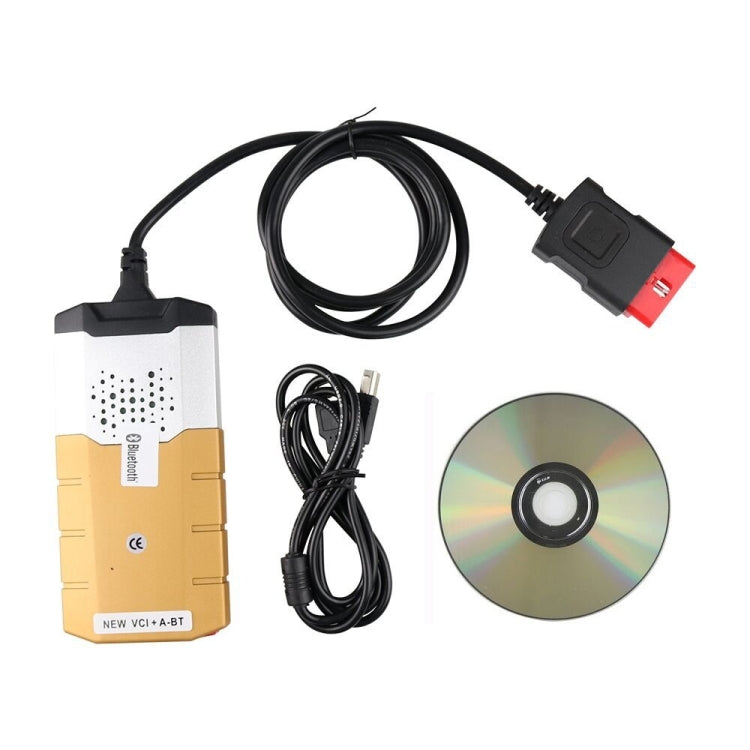 Autocom CDP Professional Car Bluetooth Diagnostic Cables Aluminum Alloy OBD2 Diagnostic Tool Delphi DS150E (Gold) - Code Readers & Scan Tools by buy2fix | Online Shopping UK | buy2fix