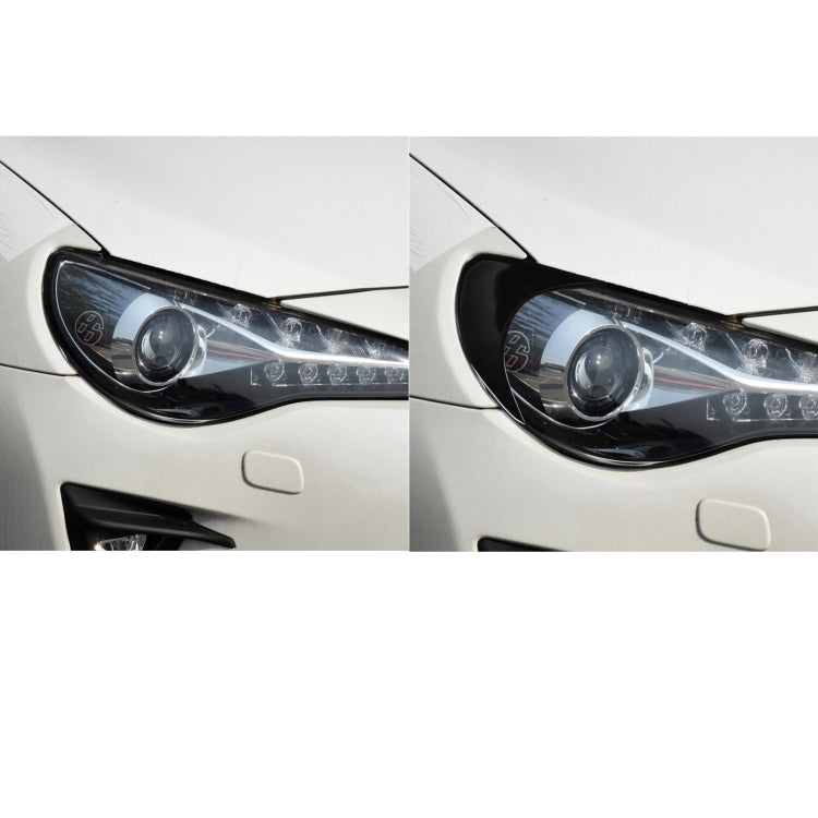 Pair Car Front Lamp Eyebrow Soft Decorative Sticker for Toyota GT86 2013-2020 by buy2fix