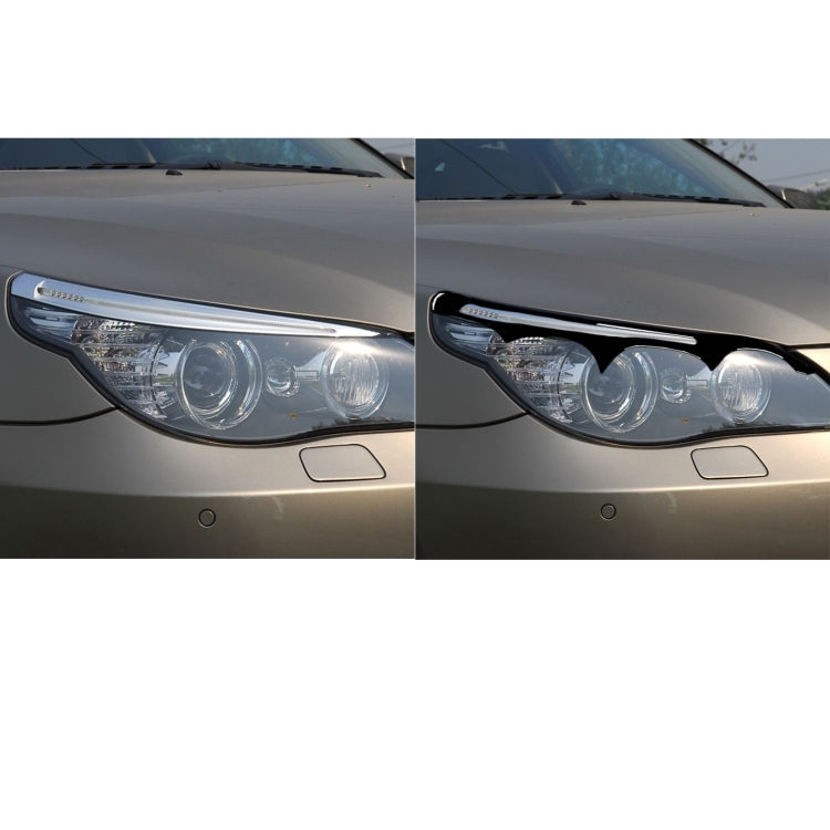 Pair Car Lamp Eyebrow Soft Decorative Sticker for BMW E60 5 Series 2004-2010 - Lamp Decoration by buy2fix | Online Shopping UK | buy2fix