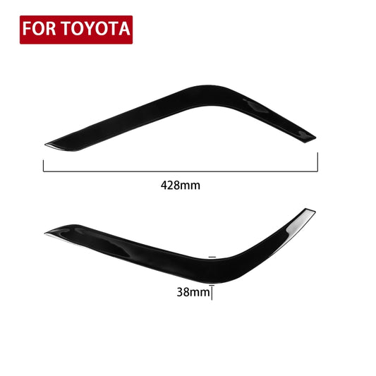 Pair Car Lamp Eyebrow Soft Decorative Sticker for Toyota Tundra 2014-2018 by buy2fix