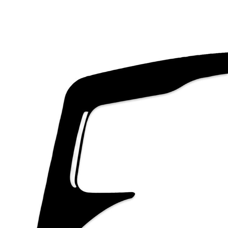 For Nissan 370Z Z34 2009- Car Central Control Heating Button Decorative Sticker, Left and Right Drive Universal (Black) - Car Interior Mouldings by buy2fix | Online Shopping UK | buy2fix