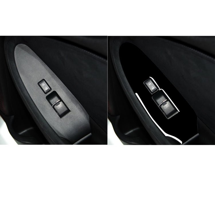 For Nissan 370Z Z34 2009- 2 in 1 Car Window Lift Panel Decorative Sticker, Left Drive (Black) - Car Interior Mouldings by buy2fix | Online Shopping UK | buy2fix