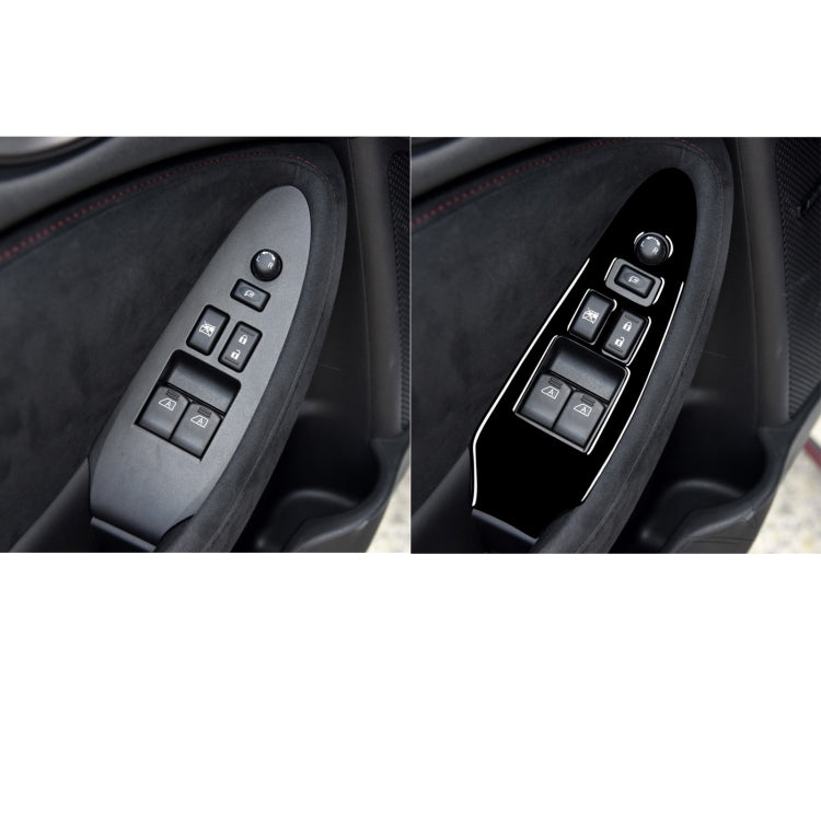 For Nissan 370Z Z34 2009- Car Driver Side Door Lift Panel with Hole Decorative Sticker, Left Drive (Black) - Car Interior Mouldings by buy2fix | Online Shopping UK | buy2fix
