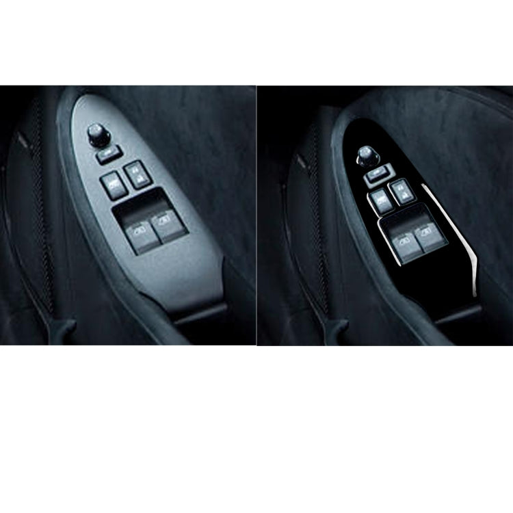 For Nissan 370Z Z34 2009- Car Driver Side Door Lift Panel with Hole Decorative Sticker, Right Drive - Car Interior Mouldings by buy2fix | Online Shopping UK | buy2fix
