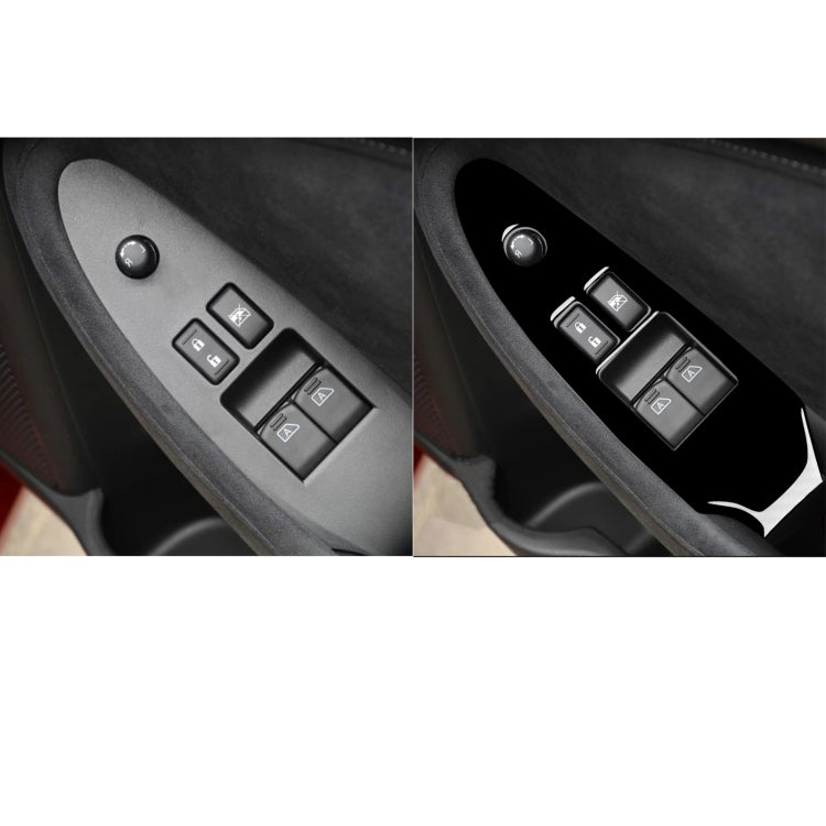For Nissan 370Z Z34 2009- Car Driver Side Door Lift Panel Decorative Sticker, Right Drive (Black) - Car Interior Mouldings by buy2fix | Online Shopping UK | buy2fix