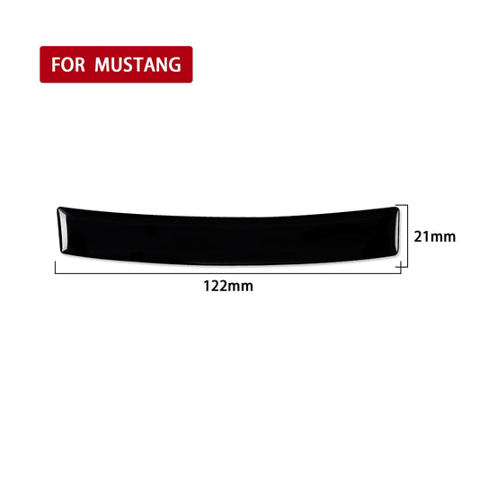 For Ford Mustang 2015-2020 Car Gear Shift Panel Decorative Sticker, Left and Right Drive Universal (Black) by buy2fix