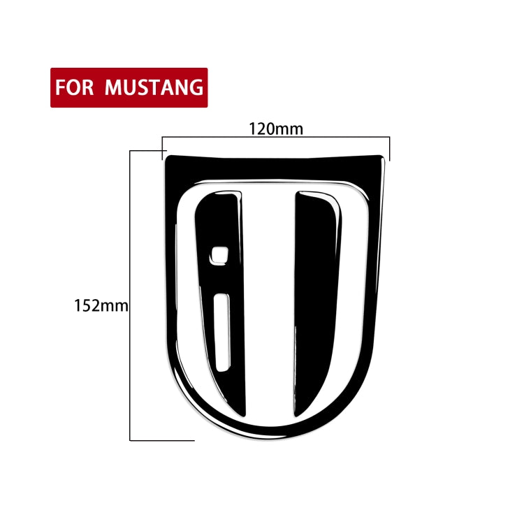 For Ford Mustang 2015-2020 Car Gear Set Decorative Sticker, Left Drive (Black) - Car Interior Mouldings by buy2fix | Online Shopping UK | buy2fix