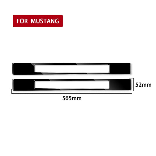 For Ford Mustang 2015-2020 Car Threshold Decorative Sticker, Left and Right Drive Universal (Black) by buy2fix