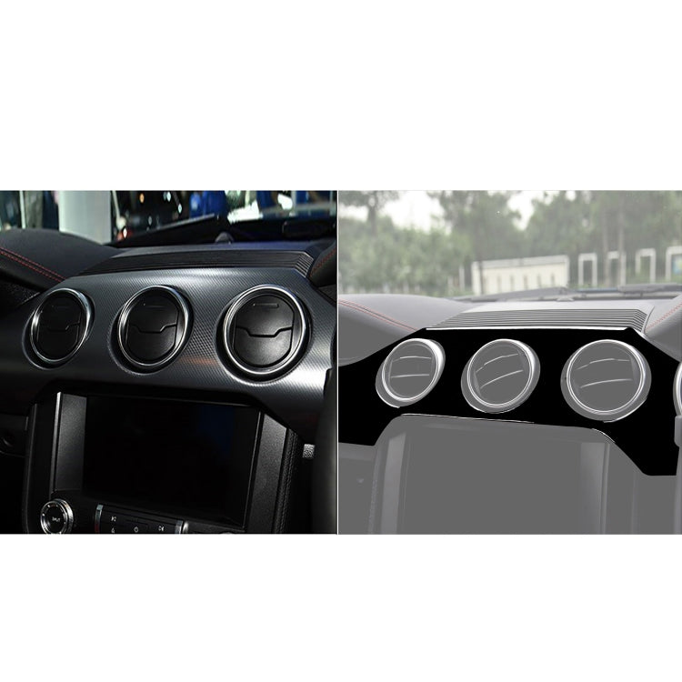 For Ford Mustang 2015-2020 Car Dashboard Panel Set Decorative Sticker, Right Drive (Black) by buy2fix