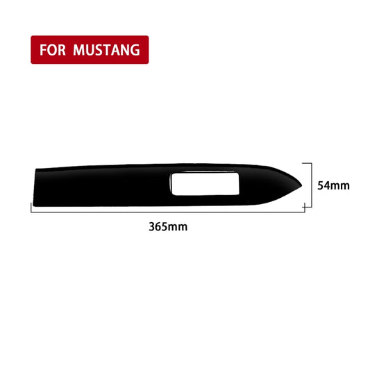 For Ford Mustang 2015-2020 Car Dashboard Decorative Sticker, Right Drive (Black) by buy2fix