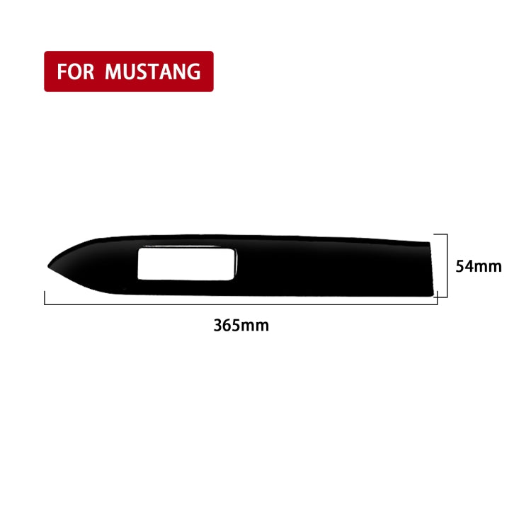 For Ford Mustang 2015-2020 Car Dashboard Decorative Sticker, Left Drive (Black) - Car Interior Mouldings by buy2fix | Online Shopping UK | buy2fix