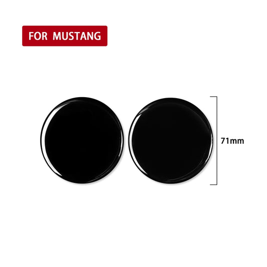 For Ford Mustang 2015-2020 Car Water Cup Holder Base Decorative Sticker, Left and Right Drive Universal (Black) by buy2fix