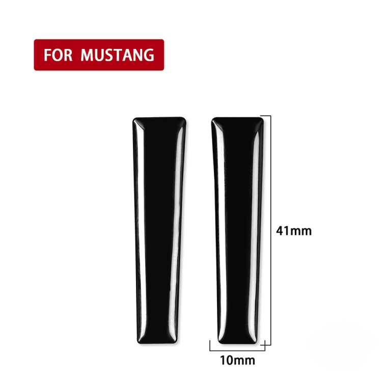 For Ford Mustang 2015-2020 Car Both Sides of Gear Handle Decorative Sticker, Left and Right Drive Universal (Black) - Car Interior Mouldings by buy2fix | Online Shopping UK | buy2fix