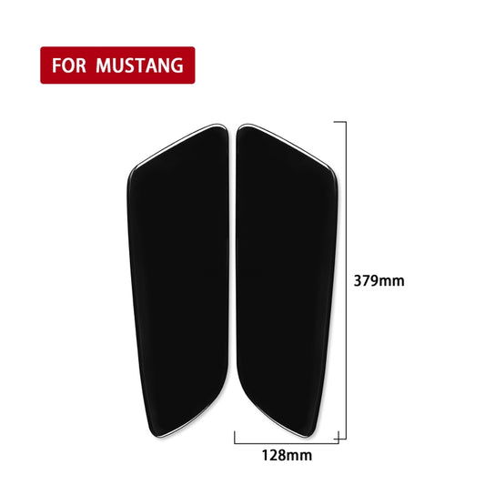 For Ford Mustang 2015-2020 Car Rear Door Panel Decorative Sticker, Left and Right Drive Universal (Black) by buy2fix