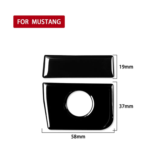 For Ford Mustang 2015-2020 Car Toolbox Decorative Sticker, Left Drive (Black) by buy2fix