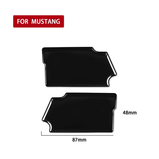 For Ford Mustang 2015-2020 Car Inside Door Bowl Decorative Sticker, Left and Right Drive Universal (Black) by buy2fix