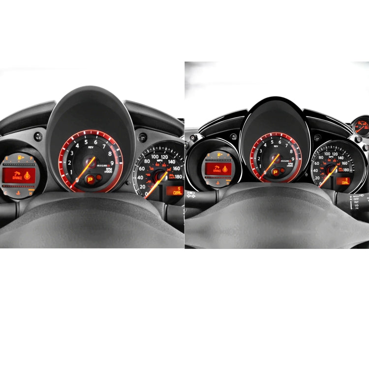For Nissan 370Z Z34 2009- 5 in 1 Car Speed Dashboard Decorative Sticker, Left and Right Drive Universal (Black) - Car Interior Mouldings by buy2fix | Online Shopping UK | buy2fix