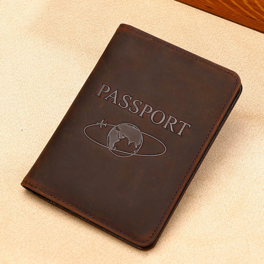 TP-8296 Multi-functional RFID Leather Travel Passport Holder(Coffee) by buy2fix