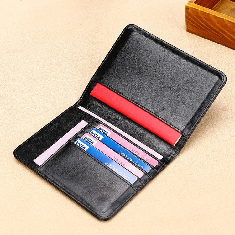 TP-8296 Multi-functional RFID Leather Travel Passport Holder(Red) - Antimagnetic RFID Package by buy2fix | Online Shopping UK | buy2fix