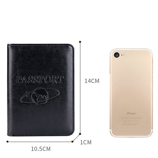 TP-8296 Multi-functional RFID Leather Travel Passport Holder(Red) - Antimagnetic RFID Package by buy2fix | Online Shopping UK | buy2fix