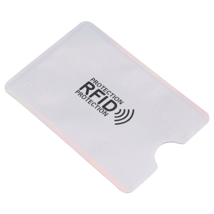 100 PCS Aluminum Foil Anti Theft RFID Blocking Sleeve Card Protector, Size: 9.1*6.3cm (Silver) - Antimagnetic RFID Package by buy2fix | Online Shopping UK | buy2fix