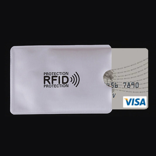 100 PCS Aluminum Foil Card Protective Cover Case RFID Blocking Safety Shield Identity Sleeves Cards Bag, Size: 9.1*6.3cm by buy2fix