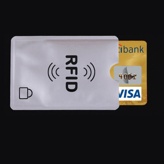 100 PCS Aluminum Foil Card Protective Cover Case RFID Blocking Safety Shield Identity Sleeves Cards Bag, Size: 9.1*6.3cm by buy2fix