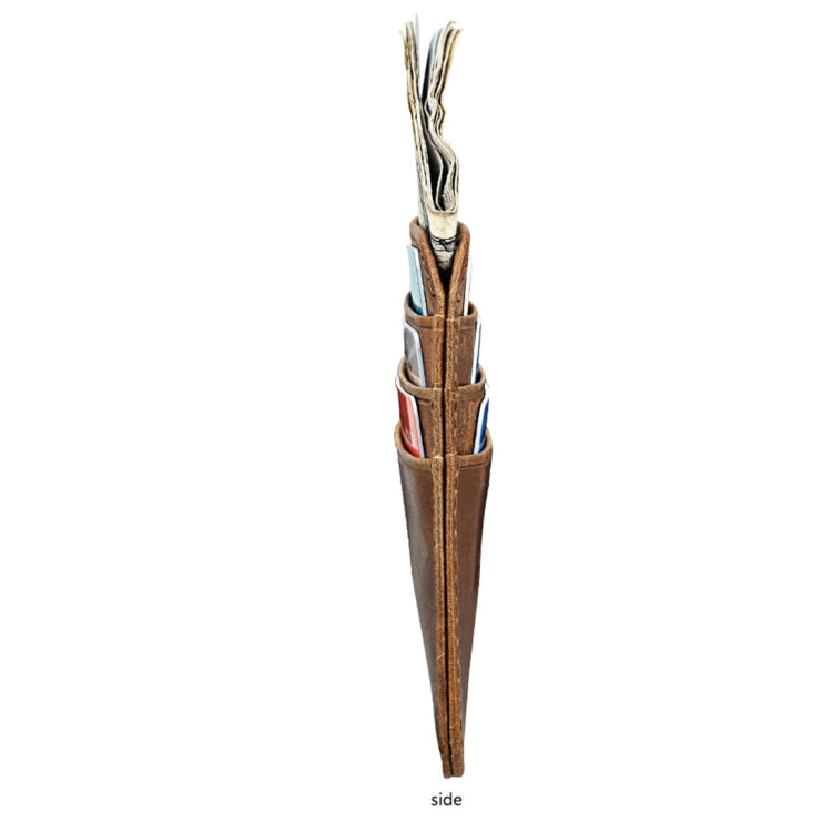 KB108 Antimagnetic RFID Fashion Crazy Horse Texture Bus Credit Card Package burglar brush - Antimagnetic RFID Package by buy2fix | Online Shopping UK | buy2fix