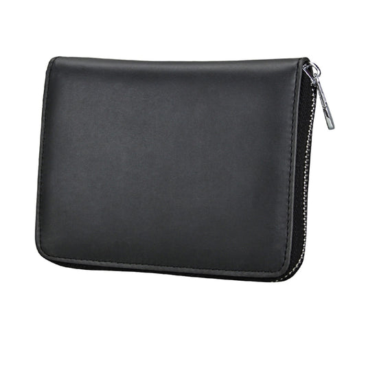 Antimagnetic RFID Multi-functional Genuine Leather Card Package(Black) by buy2fix