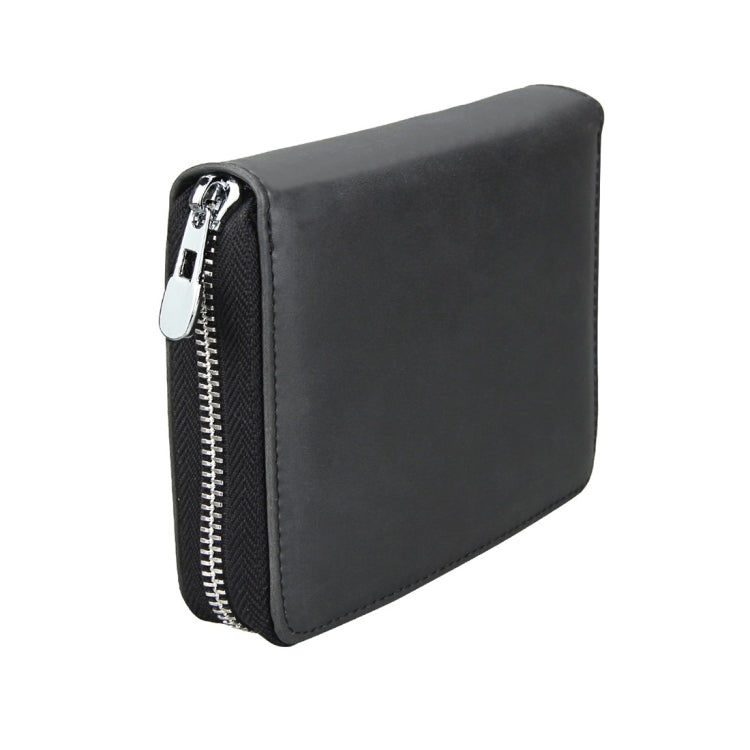 Antimagnetic RFID Multi-functional Genuine Leather Card Package(Black) - Antimagnetic RFID Package by buy2fix | Online Shopping UK | buy2fix