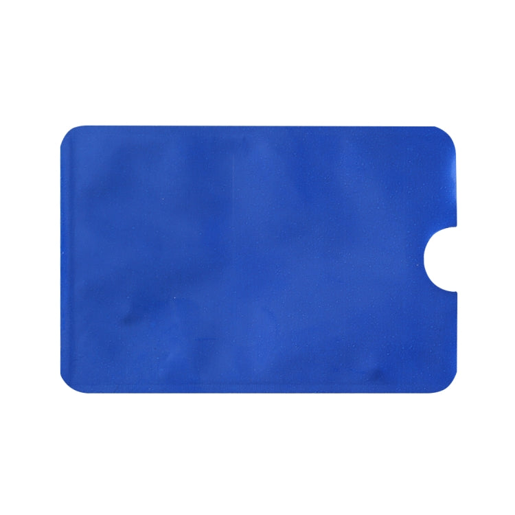 100pcs Aluminum Foil RFID Blocking Credit Card ID Bank Card Case Card Holder Cover, Size: 9 x 6.3cm (Blue) - Antimagnetic RFID Package by buy2fix | Online Shopping UK | buy2fix