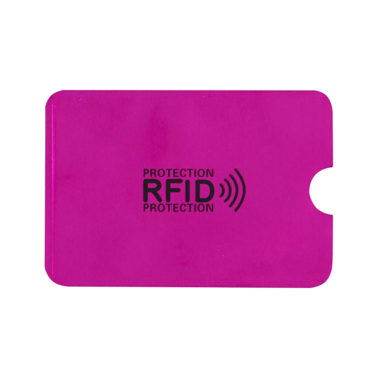100pcs Aluminum Foil RFID Blocking Credit Card ID Bank Card Case Card Holder Cover, Size: 9 x 6.3cm (Purple) - Antimagnetic RFID Package by buy2fix | Online Shopping UK | buy2fix