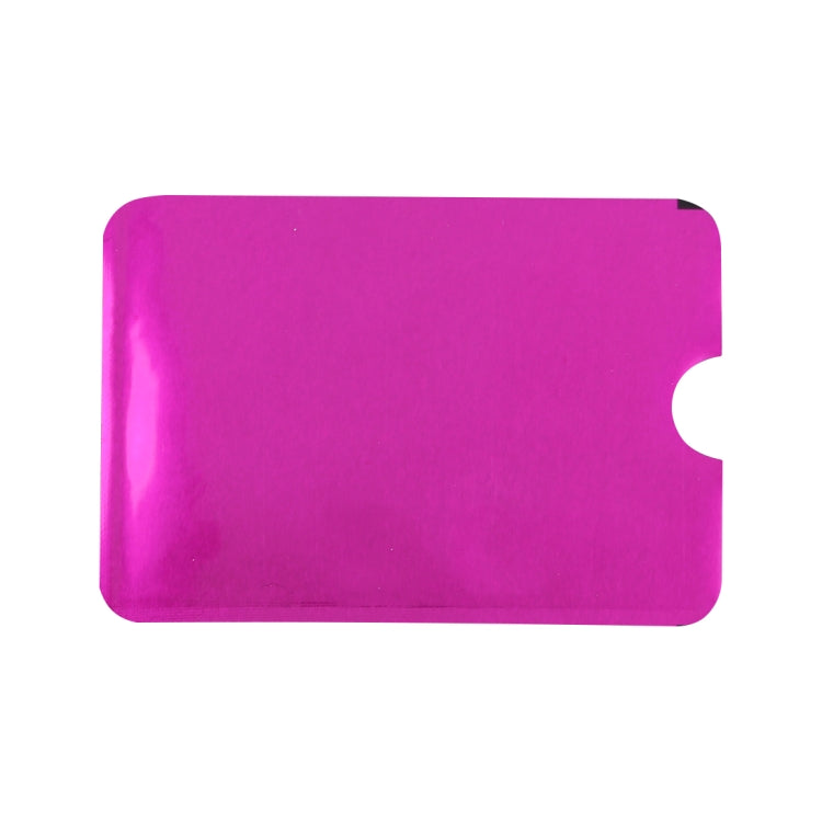 100pcs Aluminum Foil RFID Blocking Credit Card ID Bank Card Case Card Holder Cover, Size: 9 x 6.3cm (Purple) - Antimagnetic RFID Package by buy2fix | Online Shopping UK | buy2fix