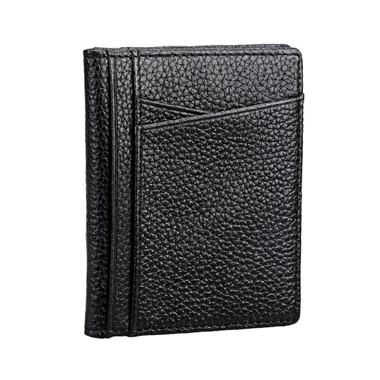 KB173 Ultrathin Litchi Texture Leather Card Holder Certificate Bag(Black) by buy2fix