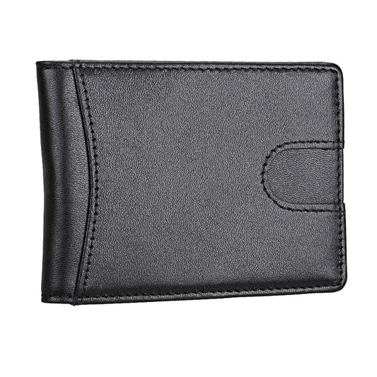 9601 Antimagnetic RFID Mini Crazy Horse Texture Leather Wallet Billfold by buy2fix