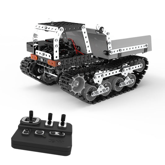 MoFun SW(RC)-007 2.4G Wireless Remote Control 10-channel Dump Truck Children DIY Stainless Steel Assembled Toy by MoFun
