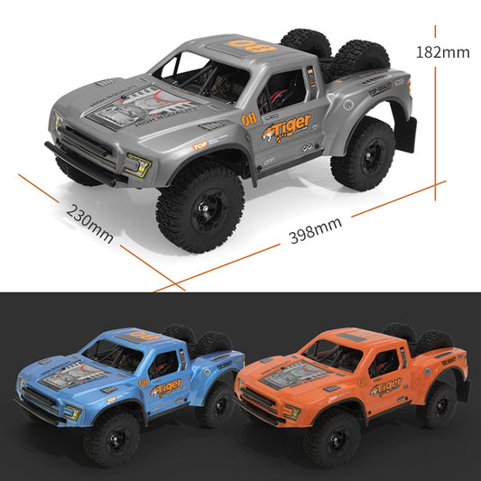 FY-08 Brushless Version 2.4G Remote Control Off-road Vehicle 1:12 Four-wheel Drive Short Truck High-speed Remote Control Car, EU Plug (Orange) by buy2fix