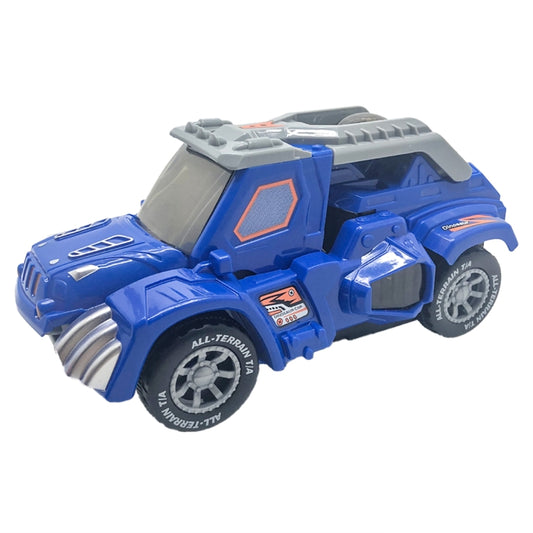HG-882 Electric Dinosaur Deformation Car Toy Universal Light Music Toy (Blue) by buy2fix