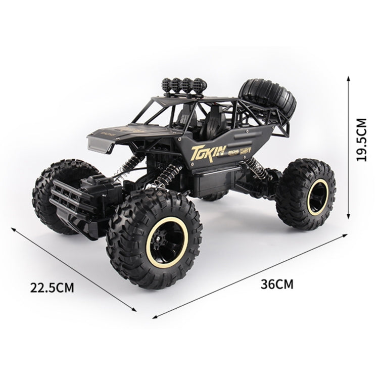 HD6026 1:12 Large Alloy Climbing Car Mountain Cross-country Four-wheel Drive Remote Control Car Toy, Size: 37cm(Silver) - RC Cars by buy2fix | Online Shopping UK | buy2fix