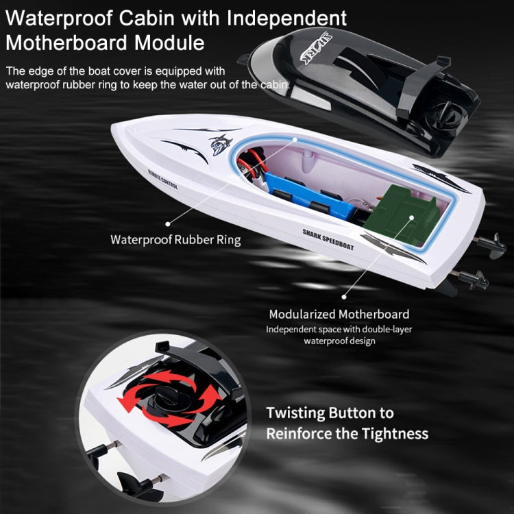 YDJ-818 2.4G RC Shark Boat Remote Control Boats - RC Boats by buy2fix | Online Shopping UK | buy2fix